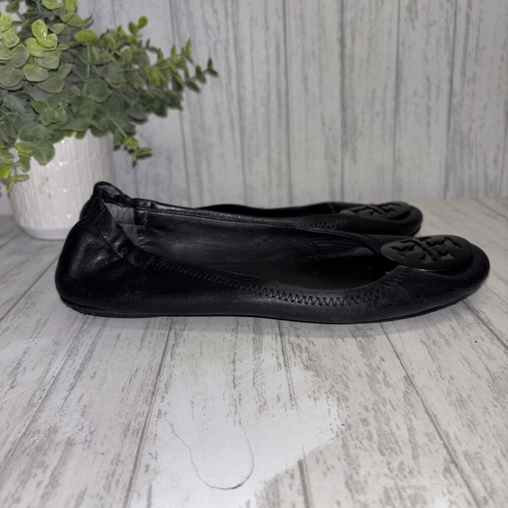 Womens Size 6.5 Tory Burch Minnie Traveler Flats GUC
